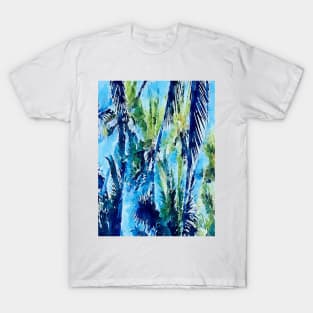 coconut palm trees art painting T-Shirt